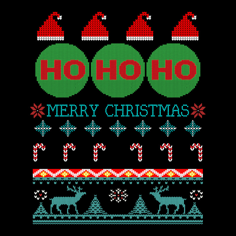 Ho Ho Ho Tacky Ugly Christmas Design Men's Long Sleeve Pajama Set by Bertrand Angulo | Artistshot