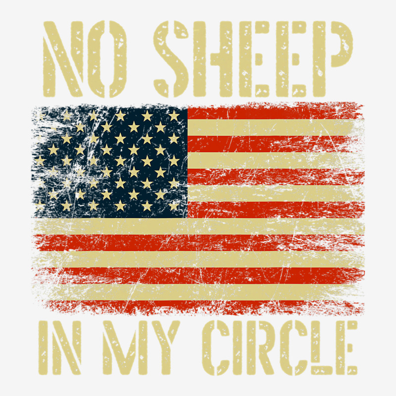 No Sheep In My Circle Patriotic American Flag Adjustable Cap | Artistshot