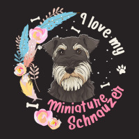 Miniature Schnauzer T  Shirt I Love My Miniature Schnauzer Dog T  Shir Vintage Cap | Artistshot