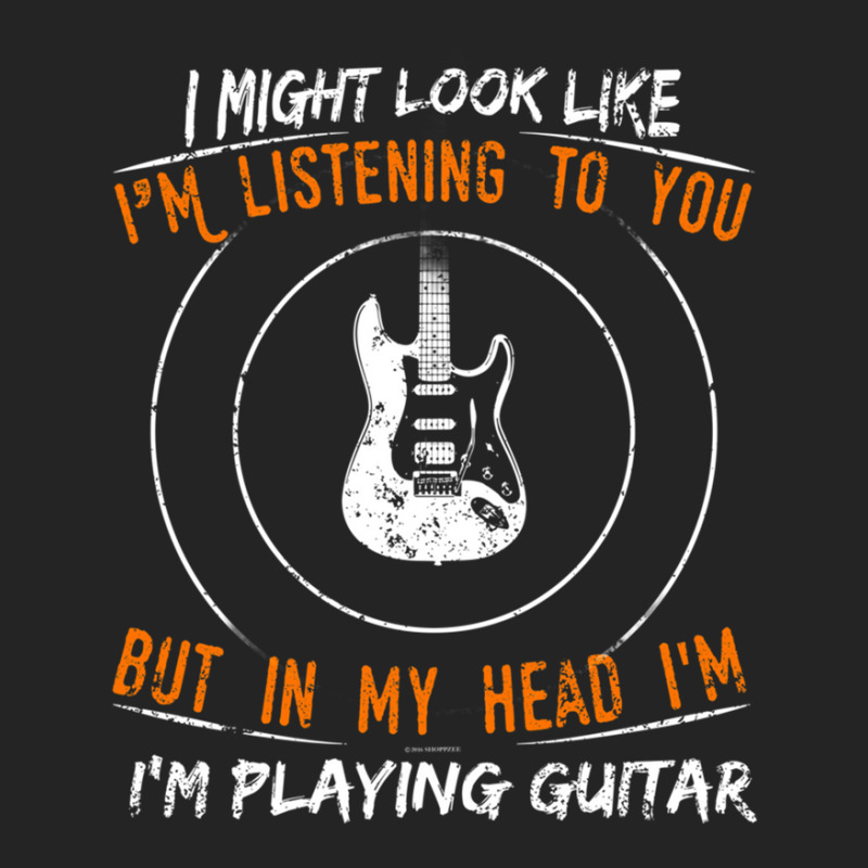 But In My Head Im Playing Guitar Teacher Shirt Guitarist 3/4 Sleeve Shirt by BrandonDriskell | Artistshot