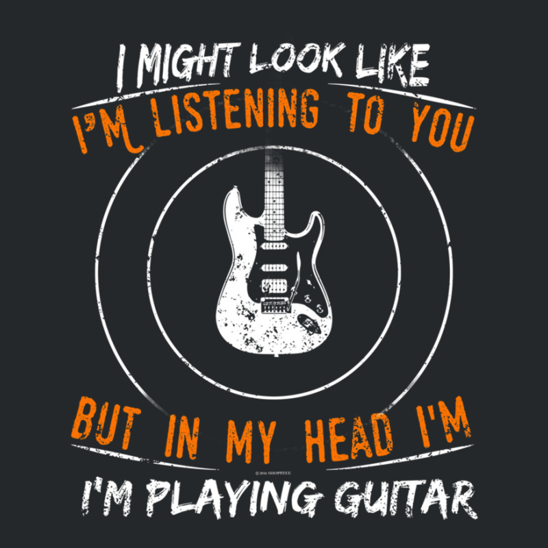 But In My Head Im Playing Guitar Teacher Shirt Guitarist Crewneck Sweatshirt by BrandonDriskell | Artistshot