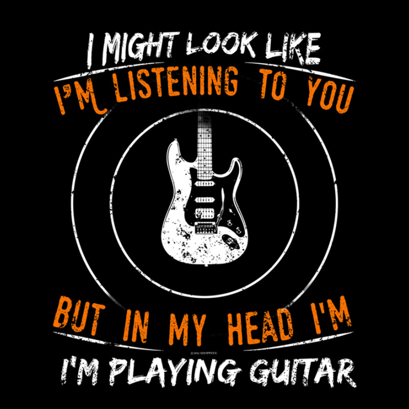 But In My Head Im Playing Guitar Teacher Shirt Guitarist Cropped Hoodie by BrandonDriskell | Artistshot