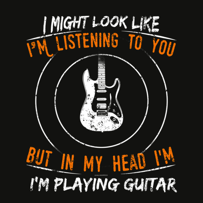 But In My Head Im Playing Guitar Teacher Shirt Guitarist Scorecard Crop Tee by BrandonDriskell | Artistshot