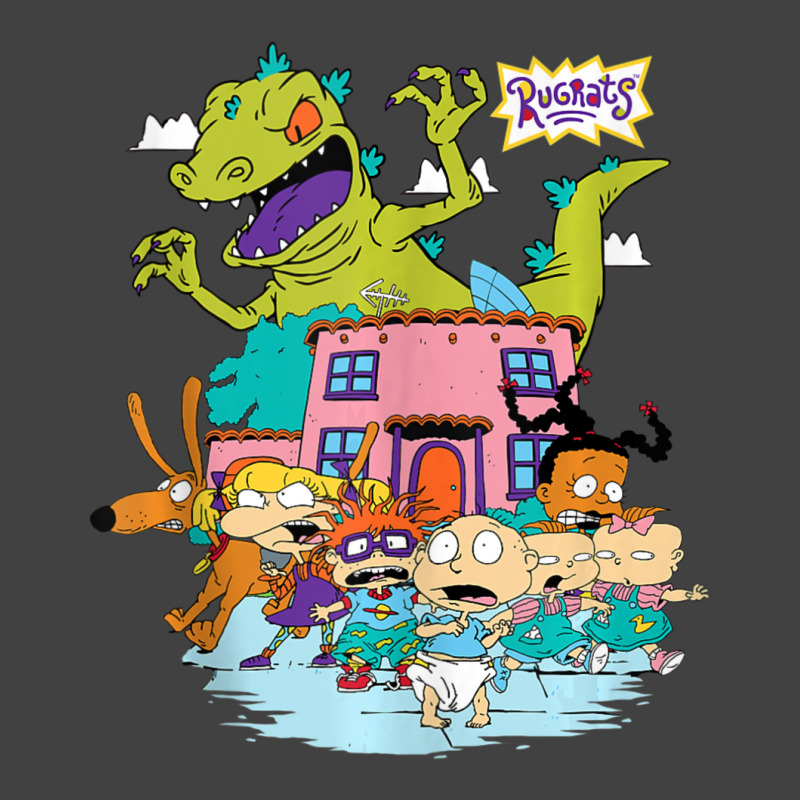 Rugrats Running Away From Reptar Vintage T-Shirt by cm-arts | Artistshot