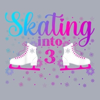 Kids Ice Skating Into 3 Cute Ice Dancing Girl 3rd Birthday Party Tank Dress | Artistshot