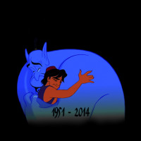 Rip Robin Williams - Genie Fleece Short | Artistshot