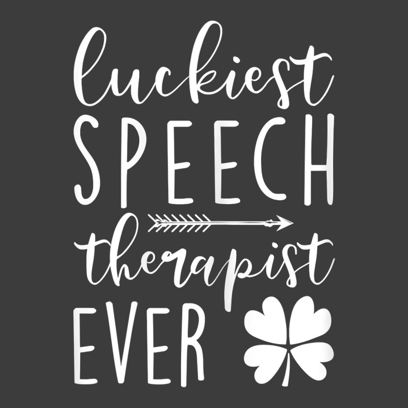 Womens Luckiest Speech Therapist Ever St Patricks Day Funny Men's Polo Shirt | Artistshot