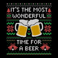 It?s The Most Wonderful Time For A Beer - Funny Quote Ugly Christmas G Pocket T-shirt | Artistshot