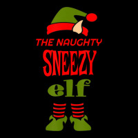 Naughty Sneezy Elf Christmas Novelty Sarcastic Funny Women's V-neck T-shirt | Artistshot