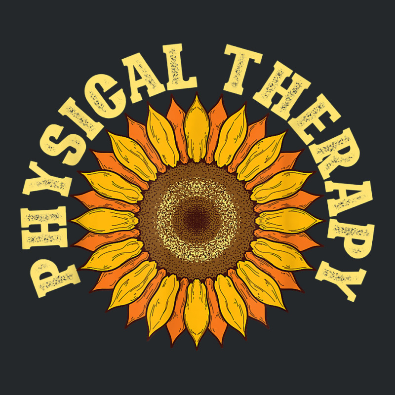 Yellow Flower Sunflower Hippie Pt Therapist Physical Therapy Crewneck Sweatshirt | Artistshot