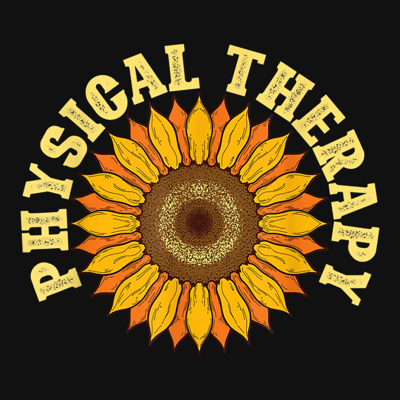 Yellow Flower Sunflower Hippie Pt Therapist Physical Therapy Round Patch | Artistshot