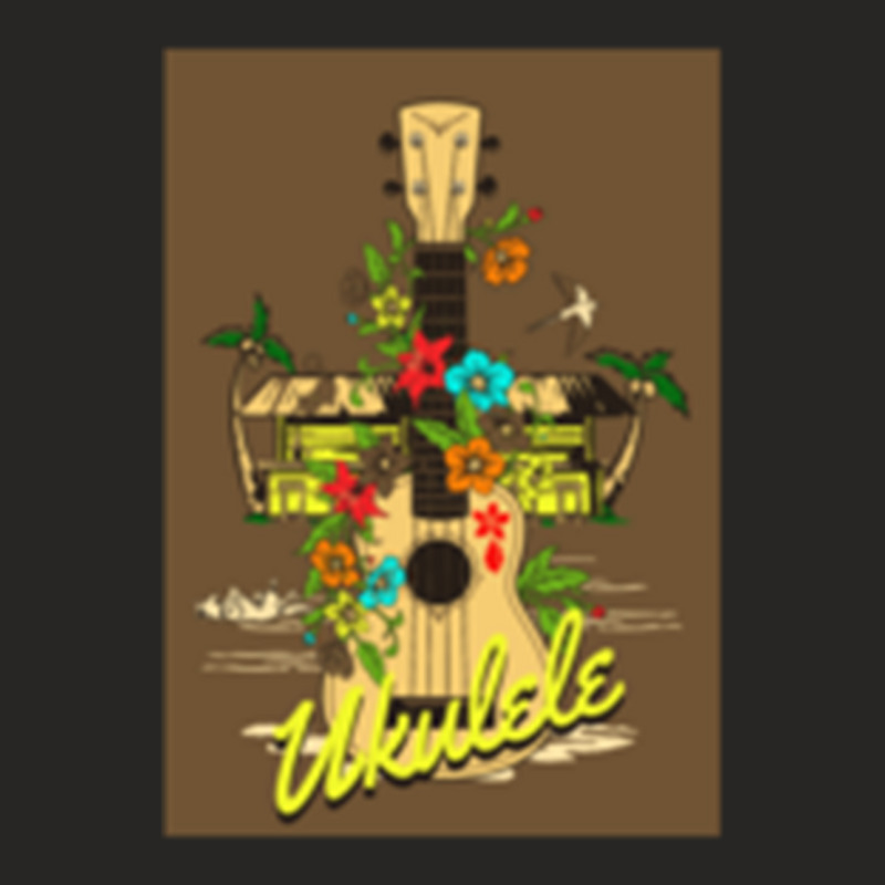 Ukulele  Active Ladies Fitted T-Shirt by cm-arts | Artistshot