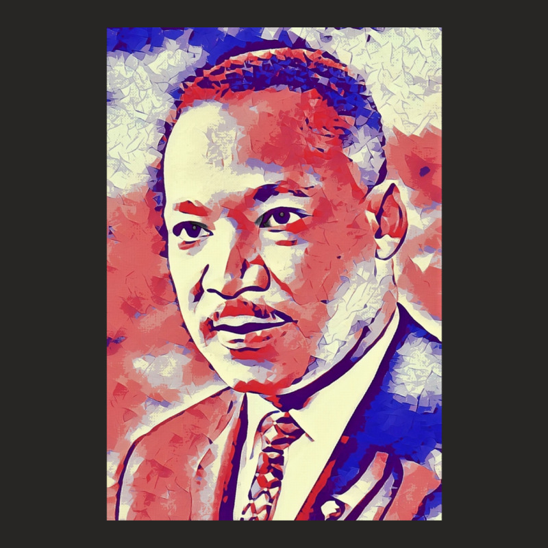 Portrait Of Martin Luther King Jr. Ladies Fitted T-Shirt by JolenePender | Artistshot