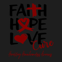 Faith Hope Love Cure Hereditary Hemochromatosis Awareness Classic T-shirt | Artistshot