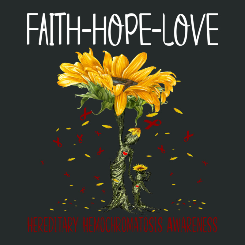 Faith Hope Love Hereditary Hemochromatosis Awareness Women's Triblend Scoop T-shirt by JACOBMCCOLLUM | Artistshot