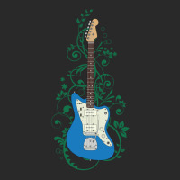 Blue Offset Style Electric Guitar Flowering Vines Printed Hat | Artistshot