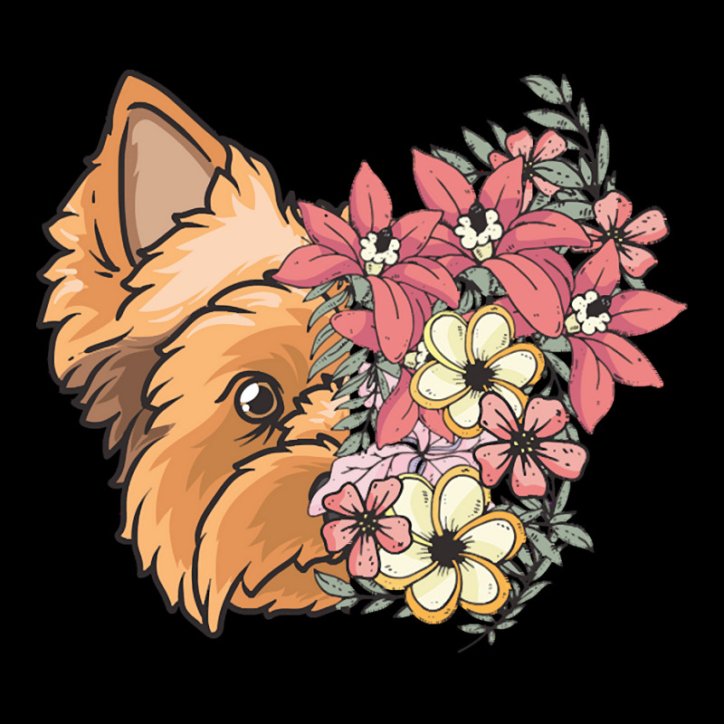 Yorkie T  Shirt Yorkshire Terrier With Flowers T  Shirt Toddler Sweatshirt by pfahey | Artistshot