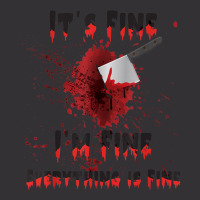 It's Fine I'm Fine Everything Is Fine Knife Blood Halloween Vintage Short | Artistshot