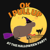 Ok I Pull Up At The Halloween Party Halloween Capybara Rear Car Mat | Artistshot