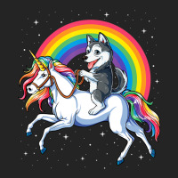 Siberian Husky Unicorn Girls Space Galaxy Rainbow 3/4 Sleeve Shirt | Artistshot