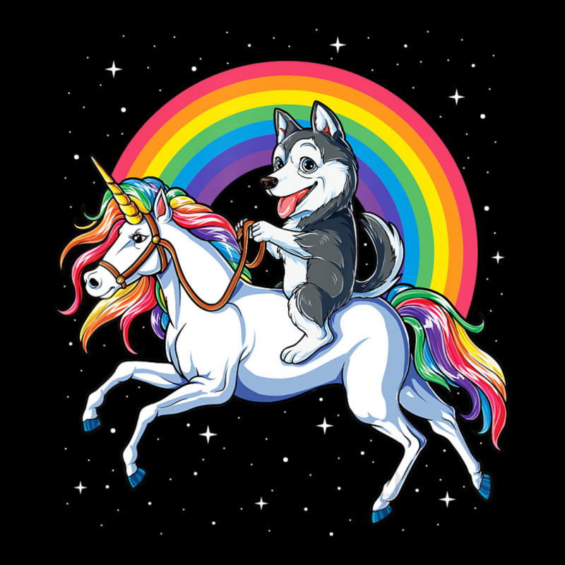 Siberian Husky Unicorn Girls Space Galaxy Rainbow Fleece Short | Artistshot