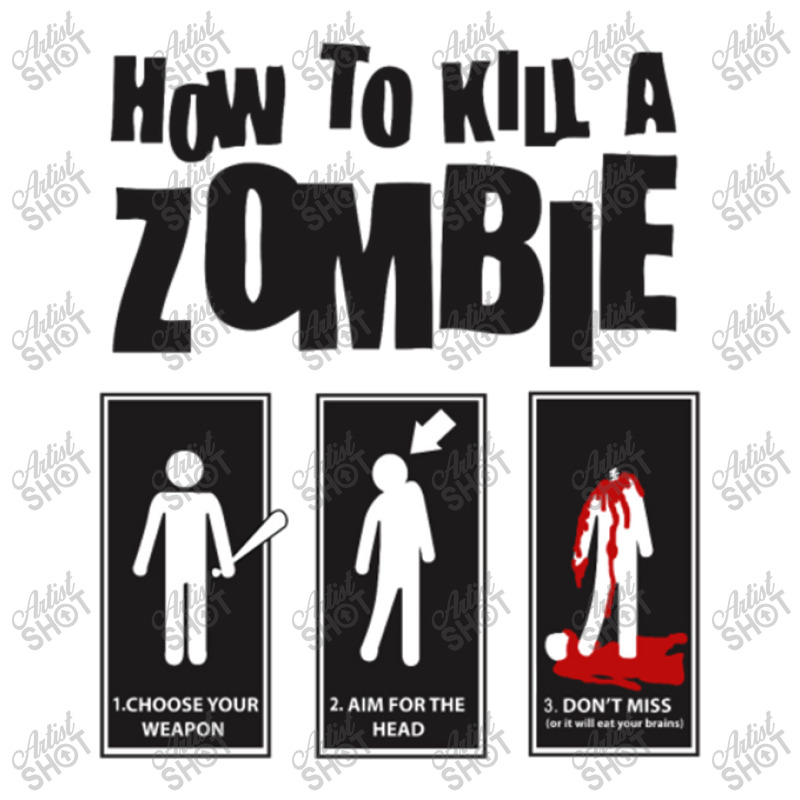 How To Kill A Zombie Funny Men's 3/4 Sleeve Pajama Set | Artistshot