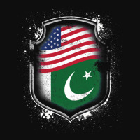 Pakistani American Flag Crop Top | Artistshot