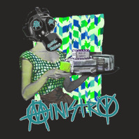 Ministry – Moral Hygiene Gas Mask Ladies Fitted T-shirt | Artistshot