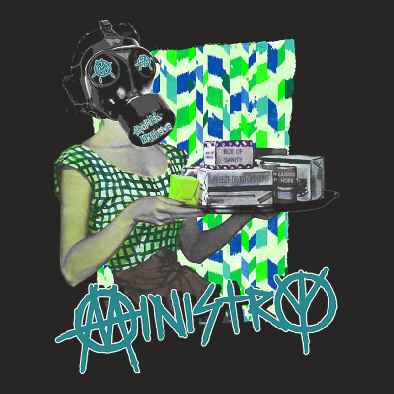 Ministry – Moral Hygiene Gas Mask Ladies Fitted T-Shirt by cm-arts | Artistshot