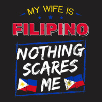 My Wife Is Filipino Republic Of The Philippines Roots Flag T-shirt | Artistshot