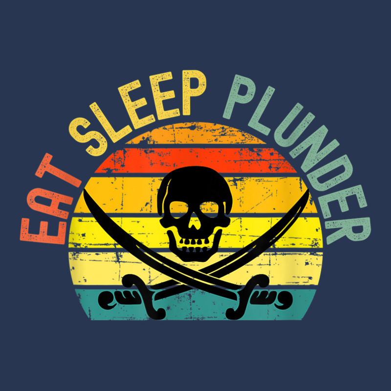 Eat Sleep Plunder Pirate Party Men Denim Jacket | Artistshot