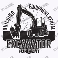 Emblem Of Excavator Or Building Machine Rental Organisationrganisation Tank Top | Artistshot