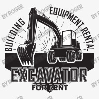 Emblem Of Excavator Or Building Machine Rental Organisationrganisation Ladies Fitted T-shirt | Artistshot