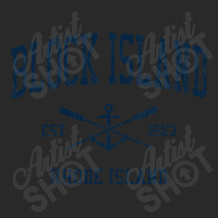 Block Island Ri Vintage Navy Crossed Oars & Boat Anchor Printed Hat | Artistshot