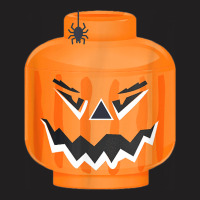 Halloween Pumpkin Building Brick Figure Jack O Lantern T-shirt | Artistshot