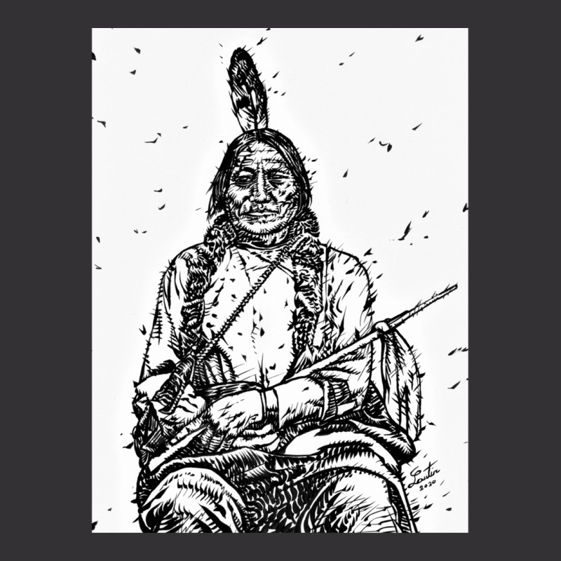 Sitting Bull Ink Portrait.1 1 Vintage Short | Artistshot