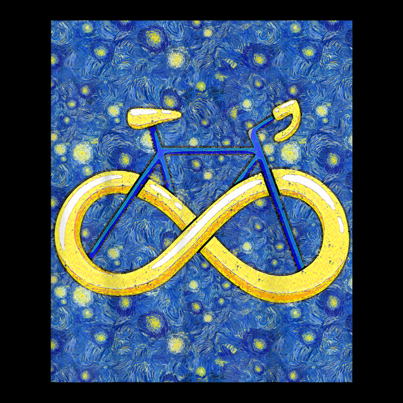 Starry Night Cyclist Infinite Bike Baby Tee by Garnet | Artistshot