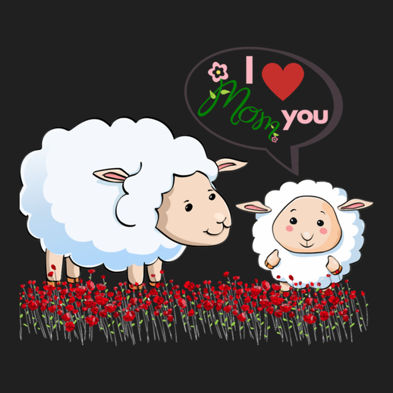 I Love You Mom Withe Cute Ladies Polo Shirt | Artistshot