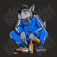 Russian Gopnik Russian Squat Nu Pogodi Wolf Russian Ladies Fitted T-shirt | Artistshot