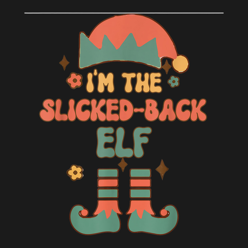 I'm The Slicked Back Elf Matching Team Squad Groovy Text Full-Length Apron by Clinical | Artistshot