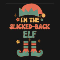 I'm The Slicked Back Elf Matching Team Squad Groovy Text Medium-length Apron | Artistshot