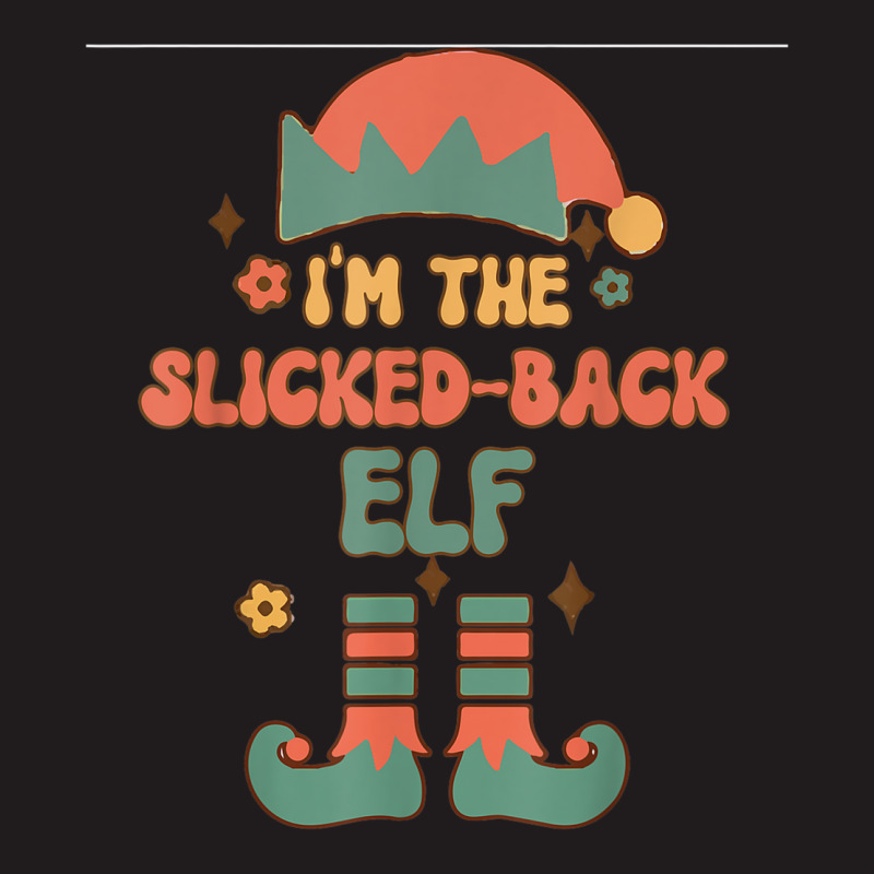 I'm The Slicked Back Elf Matching Team Squad Groovy Text Waist Apron by Clinical | Artistshot