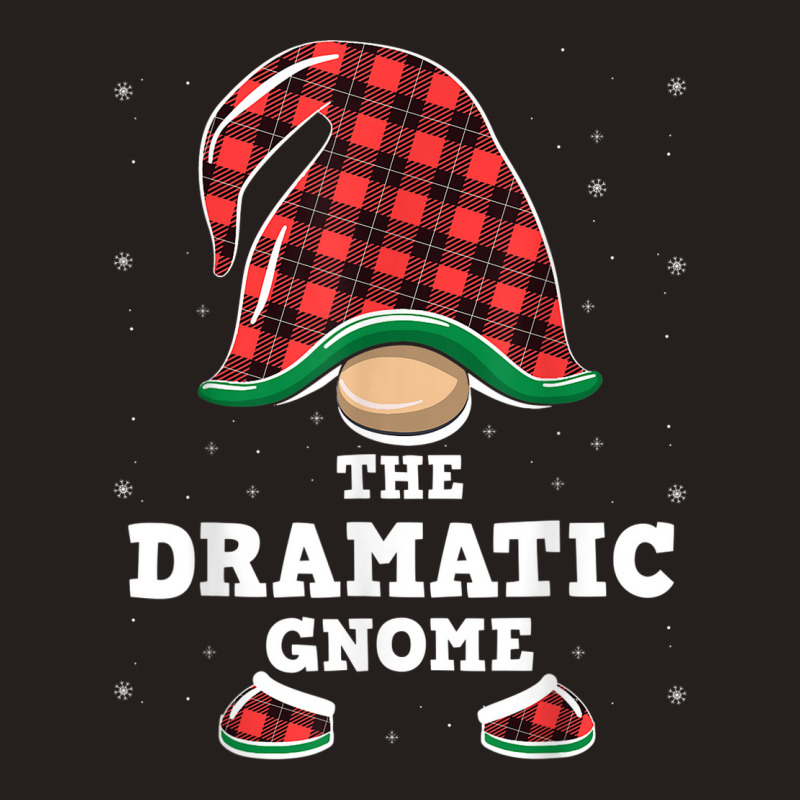 Dramatic Gnome Buffalo Plaid Christmas Dramatic Gnome Tank Top by Color | Artistshot