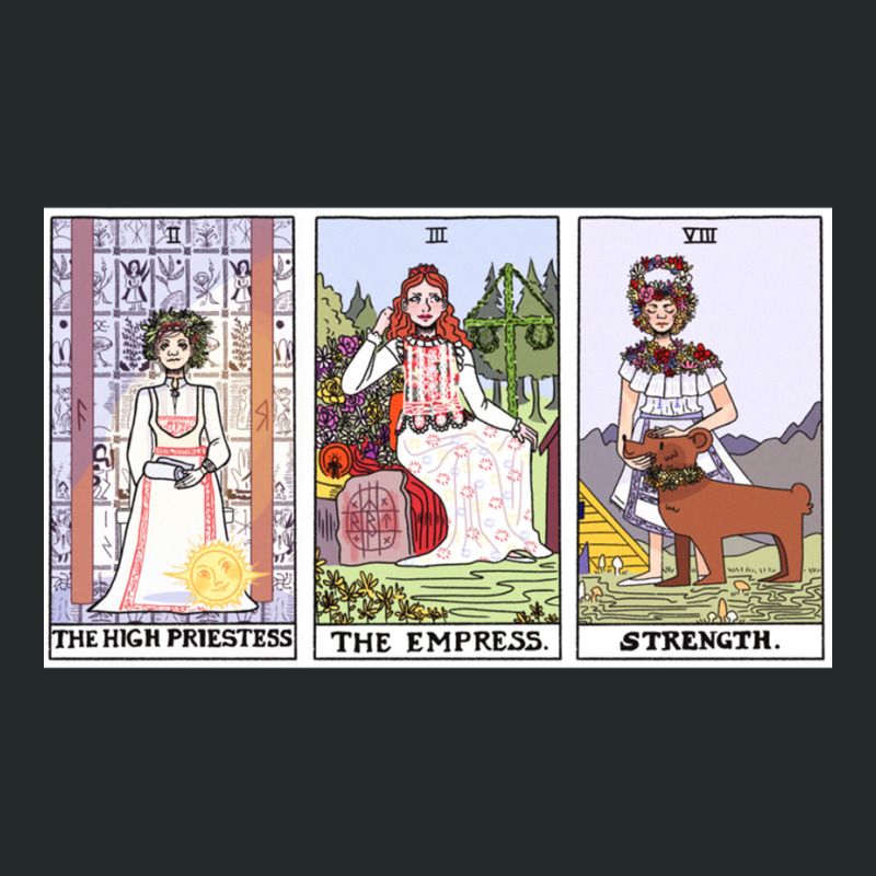 Midsommar Tarot Cards (color Version) Women's Triblend Scoop T-shirt by JACOBMCCOLLUM | Artistshot