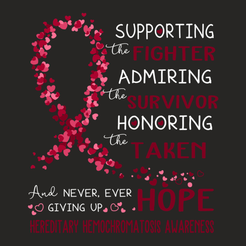 Supporting Fighter Hereditary Hemochromatosis Awareness Ladies Fitted T-Shirt by JACOBMCCOLLUM | Artistshot