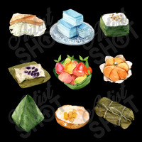 Assorted Thai Sweets   Variety Of Thai Khanom Desserts Cropped Sweater | Artistshot