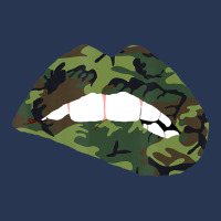 Camouflage Lips Mouth Military Kiss Me Biting Camo Kissing Men Denim Jacket | Artistshot