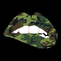 Camouflage Lips Mouth Military Kiss Me Biting Camo Kissing Fleece Short | Artistshot