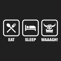 Eat Sleep Waaagh! Orks Warhammer 40k Inspired   Gaming Essential Ladies Polo Shirt | Artistshot