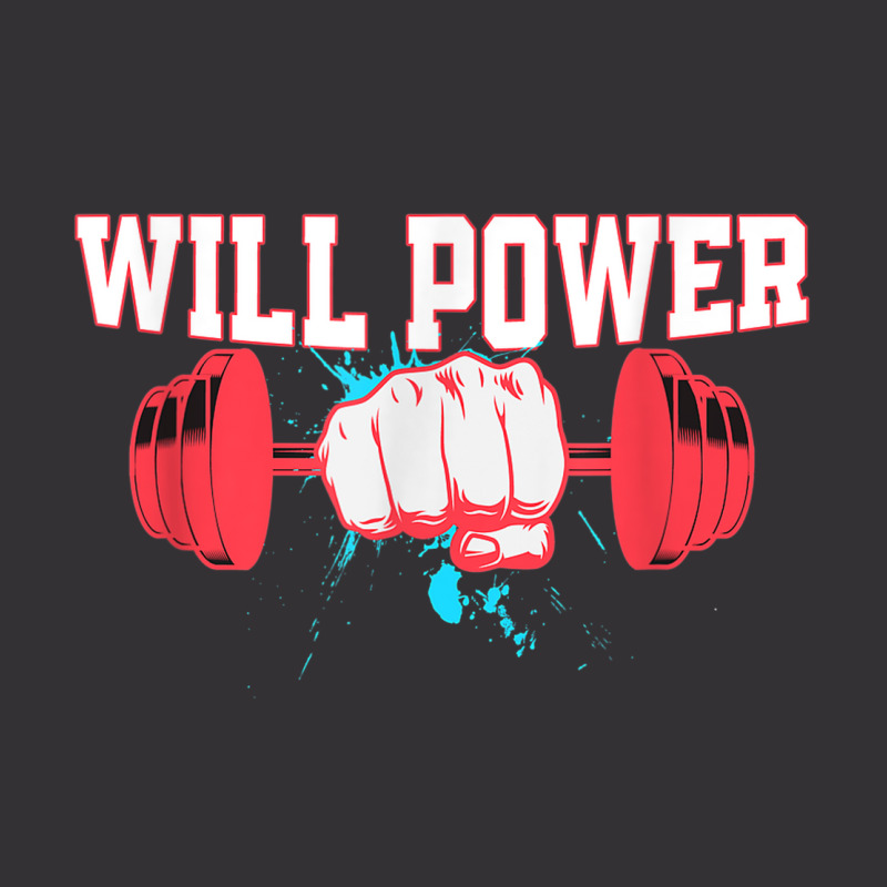 Will Power   Barbell   Gym   Powerlifting Vintage Hoodie And Short Set | Artistshot